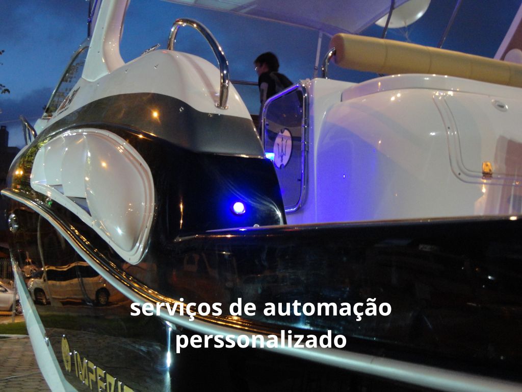 Instalação elétrica de iluminação em lancha